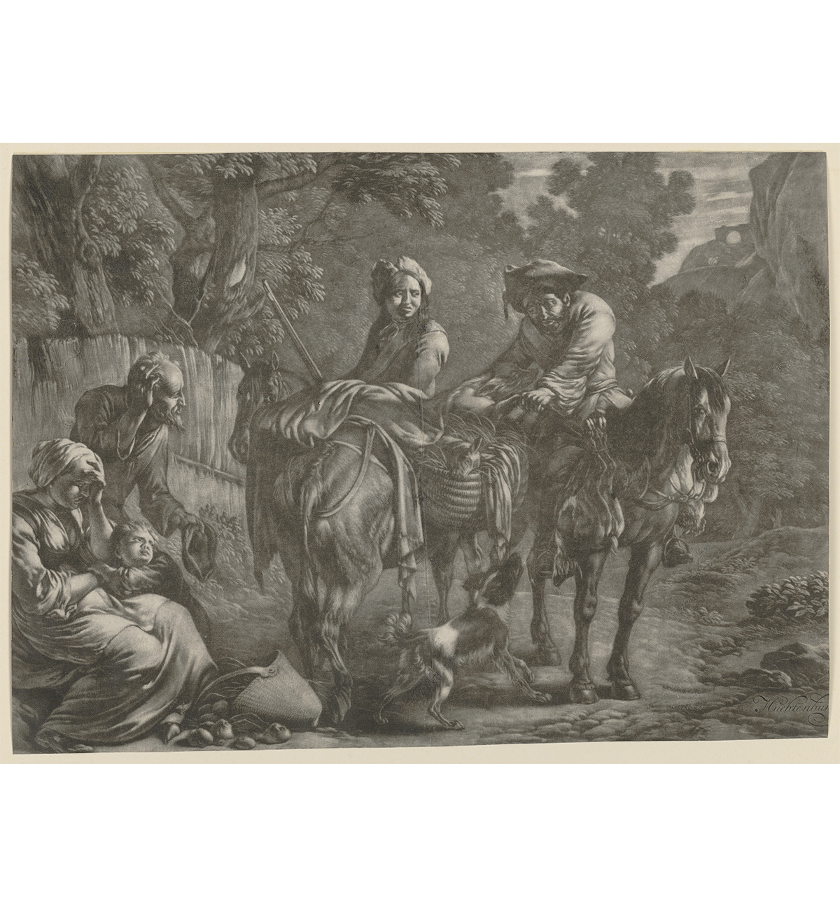 Jan van Huchtenburgh: Räuber auf Pferderücken. Blatt 1 der Folge „Reiterszene“, um 1670–1733. © ETH-Bibliothek Zürich, Graphische Sammlung / D 22439 / Public Domain Mark 1.0