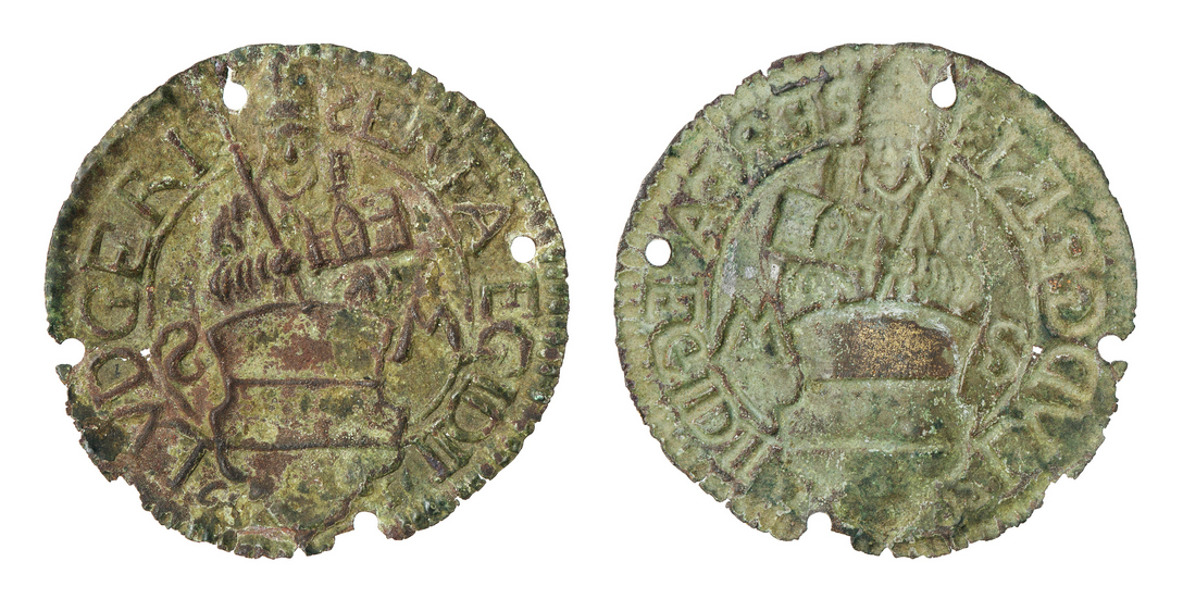 Bettlerzeichen der Stadt Münster, 1597 oder 1599
Bronze, geprägt, Dm. 37,5 mm
Inv.Nr. 11231 Mz
Bettlerzeichen der Stadt Münster, 1597 oder 1599
Bronze, geprägt, Dm. 37,5 mm
Inv.Nr. 11231 Mz